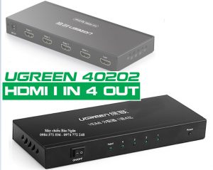 Bộ chia hdmi 4 cổng Ugreen chính hãng  mã 40202