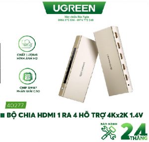 Bộ chia hdmi 4 cổng Ugreen3D, 4Kx2K mã 40277